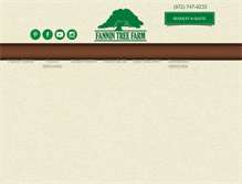 Tablet Screenshot of fannintreefarm.com